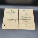 Urkunden Gefreiter Marschall 1.I. R. 266