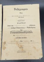 Urkunden Gefreiter Marschall 1.I. R. 266 – Bild 3