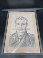 Große Bleistiftzeichnung Panzermann – Bild 2