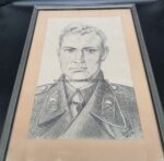 Große Bleistiftzeichnung Panzermann – Bild 3