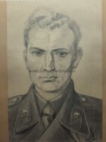 Große Bleistiftzeichnung Panzermann – Bild 4