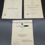 Urkunden des Gefreiten Nini im 2./ I.R.524 Stalingrad Kessel