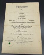 Urkunden des Gefreiten Nini im 2./ I.R.524 Stalingrad Kessel – Bild 3
