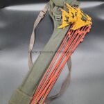 Wehrmacht Minenfähnchen/ Gaswarnfähnchen 10x mit Tasche