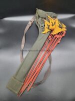 Wehrmacht Minenfähnchen/ Gaswarnfähnchen 10x mit Tasche