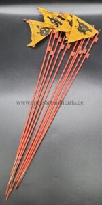 Wehrmacht Minenfähnchen/ Gaswarnfähnchen 10x mit Tasche – Bild 2