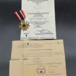 Kriegsverdienstkreuz 2 Klasse mit Urkunde SS Polizeiführer