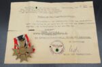 Kriegsverdienstkreuz 2 Klasse mit Urkunde SS Polizeiführer – Bild 4