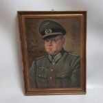 Ölgemälde eines Oberleutnant in der Heeresverwaltung