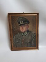 Ölgemälde eines Oberleutnant in der Heeresverwaltung