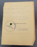 Luftwaffe Soldbuch eines Leutnants aus Siegburg in der leichten Flak Abt 749 – Bild 4