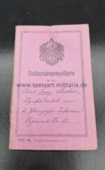Dokumente Vater und Sohn des Vizefeldwebels Alber Franz Fischer im 2. Thüringischen Inf. Reg. 32, Goldene Verdienstmedaille – Bild 17