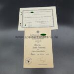 Urkunden des Gefreiten Sonnenberg Stab Artillerie Regiment 6