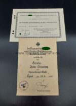 Urkunden des Gefreiten Sonnenberg Stab Artillerie Regiment 6 – Bild 2