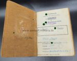 SS Soldbuch eines Rottenführers in der 2. Stammkomp. SS Panz. Ers. Abt – Bild 2