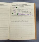 SS Soldbuch eines Rottenführers in der 2. Stammkomp. SS Panz. Ers. Abt – Bild 8