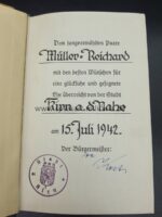 Adolf Hitler “Mein Kampf” Hochzeitsausgabe der Stadt Kirn a.d. Nahe – Bild 6