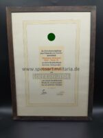Industrie und Handelskammer Ostthüringen, Niederlausitzer Kohlenwerke Kraft I, Thräna bei Borna, für 25 Jahre mit Urkunde, selten – Bild 2