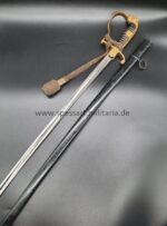 Preussen Löwenkopfsäbel der Kavallerie Säbel für Offiziere mit Portepee, Car Eickhorn, Solingen