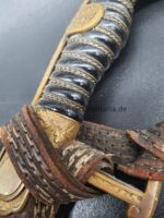 Preussen Löwenkopfsäbel der Kavallerie Säbel für Offiziere mit Portepee, Car Eickhorn, Solingen – Bild 4