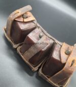 1.Weltkrieg Patronentasche, ungeschwärztes Leder 1917 – Bild 5