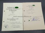Luftwaffe Urkunden des Hauptwachmeister Radscheit, 7. /Flaksturmregiment 52 (mot), 1945 – Bild 2