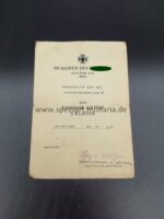 Urkunde Eisernes Kreuz 2. Klasse 1939, Feldersatz-Abteilung 89, 24 Panzer Division