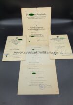 Urkunden Memelland, Stb.Kp.Pz.Gren.Rgt.114, Nachr.-Zg./I.R.243, Stab III./Inf.Rgt.43