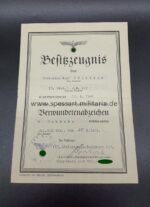 Urkunden Gefreiter Pfeiffer, 12. (M.G.) I.R.117 – Bild 2