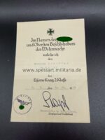 Urkunden Gefreiter Pfeiffer, 12. (M.G.) I.R.117 – Bild 3