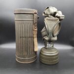 Wehrmacht Gasmaske mit Tornister