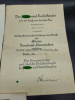 Urkunde 25 Jahre Treue Dienste + Schießdokumente des Albert Korn aus Rosenheim, Bayern – Bild 3
