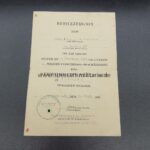 Urkunde Verwundetenabzeichen Schwarz, 7./Gr.Rgt.337