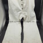 Weiße Drillich/Exerzierhose Marine Infanterie Kaiserreich, selten
