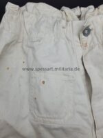 Weiße Drillich/Exerzierhose Marine Kaiserreich, selten – Bild 10