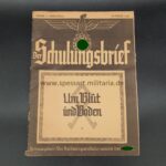 Der Schulungsbrief 10. Folge 1938 "Um Blut und Boden"