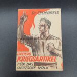 Heft Dr. Goebbels Dreissig Kriegsartikel für das Deutsche Volk