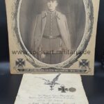 Urkunde & Orden Garde Füsilier Regiment "Maikäfer", selten