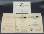 Luftwaffe Urkunden und Dokumente Emil Müller aus Karlsruhe, 1./Reserve Flakabt. 266, 3./Reserve Flakabt. 523, 1./Flakregiment 141 – Bild 2