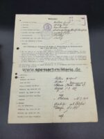 Luftwaffe Urkunden und Dokumente Emil Müller aus Karlsruhe, 1./Reserve Flakabt. 266, 3./Reserve Flakabt. 523, 1./Flakregiment 141 – Bild 9