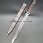 Wehrmacht Seitengewehr SG 84/98 III für K98 (nummerngleich) 43asw (E. & F. Hörster, Solingen)