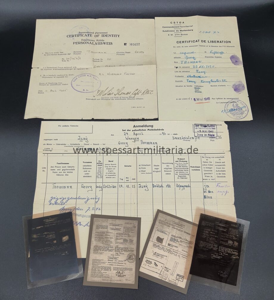 Nachlass einer Familie aus Isny im Allgäu, Luftwaffe 7./Flieger Regiment 22