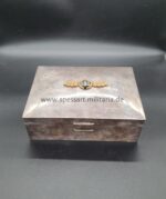 Luftwaffe Silberkiste eines Kampffliegers in Gold