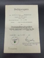 Urkundengruppe Oberfeldwebel Kuhn 3./Art.Rgt.195 – Bild 3