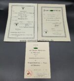 Urkundengruppe des Hauptwachtmeisters Trube im Artillerie. Regiment 9. gefallen – Bild 2