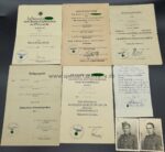 Urkundengruppe Kurland, Ärmelband Kurland, NKS. Gren.Rgt.407 (121. Infanterie Division) – Bild 2
