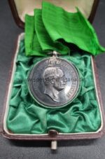 Sachsen Königreich - Silberne Medaille " Für Treue in der Arbeit " im Etui – Bild 2