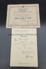 Urkunden eines MG Schützen, 1 MG Kompanie Infanterie Regiment 357