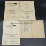 Urkunden des Obergefreiten Haus im Stab/Gren.Rgt.390