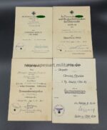 Urkunden des Stabsgefreiten Fischer 1. Panzer Nachr.Abtl.83, 1.Nachr.Abtl.356, Russland, Italien